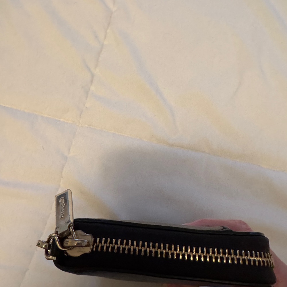 kate spade Black Leather Zip Wristlet Wallet - Picture 15 of 16